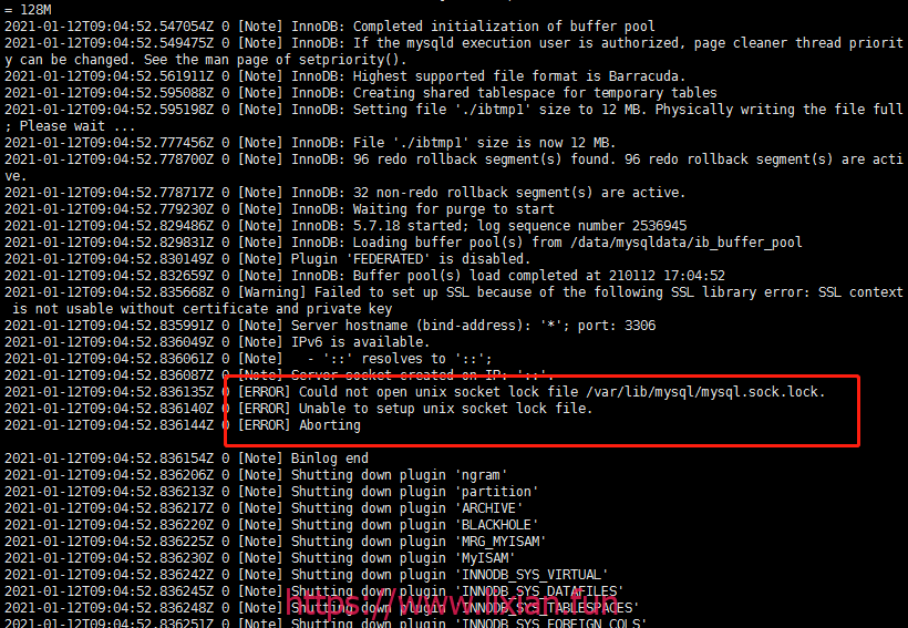 解决mysql启动报错ERROR! The server quit without updating PID file (/data/mysqldata/slave.pid).【显哥出品，必为精品】